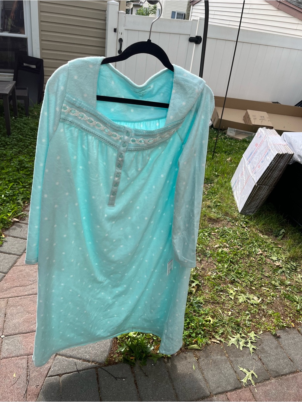 Croft & barrow Light Aqua  Nightgown  medium very soft